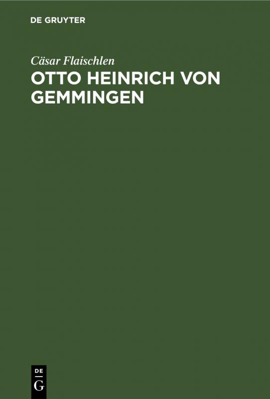 Cover-Bild Otto Heinrich von Gemmingen