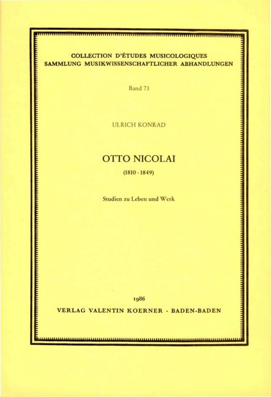 Cover-Bild Otto Nicolai (1810-1849).