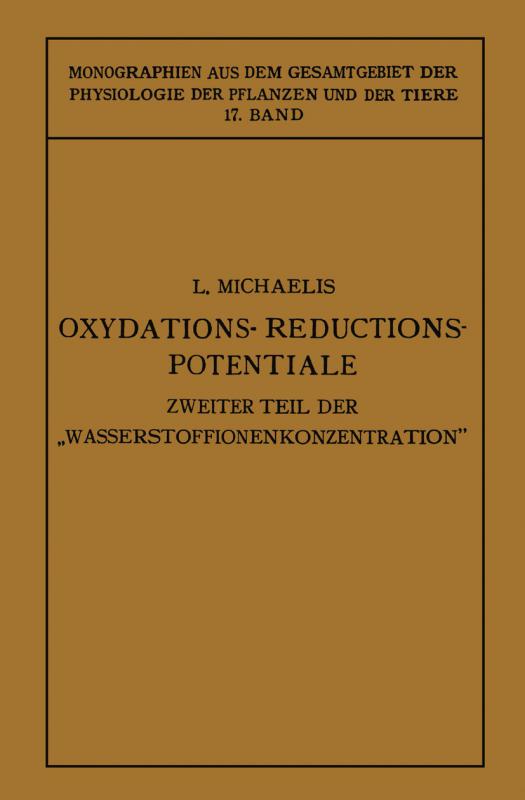 Cover-Bild Oxydations-Reductions-Potentiale