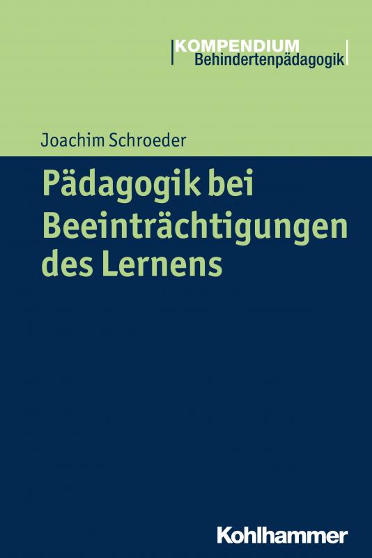 Cover-Bild Pädagogik bei Beeinträchtigungen des Lernens