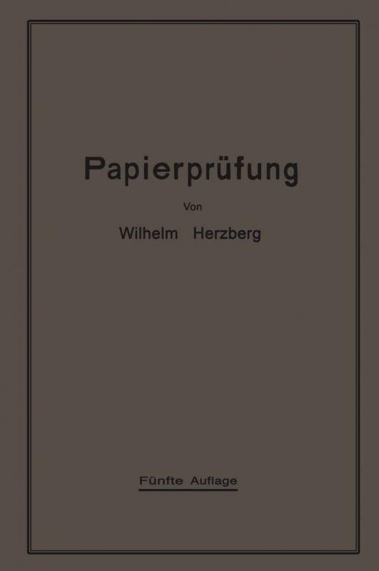 Cover-Bild Papierprüfung