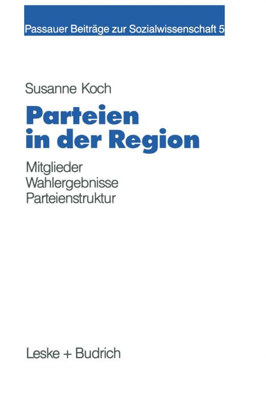 Cover-Bild Parteien in der Region