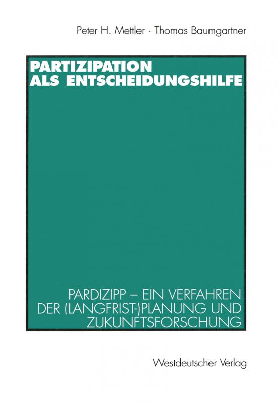 Cover-Bild Partizipation als Entscheidungshilfe