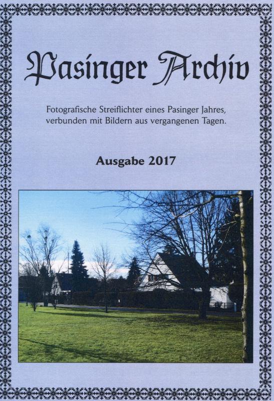 Cover-Bild Pasinger Archiv Ausgabe 2017