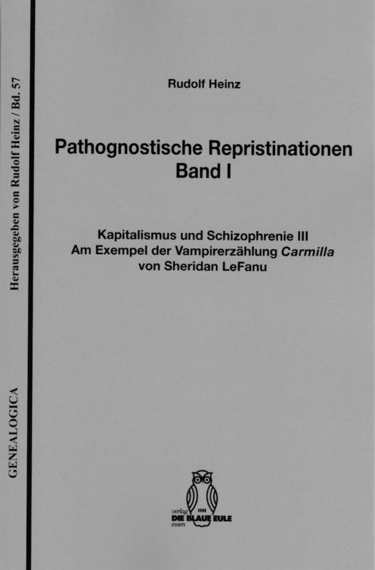 Cover-Bild Pathognostische Repristinationen Band I