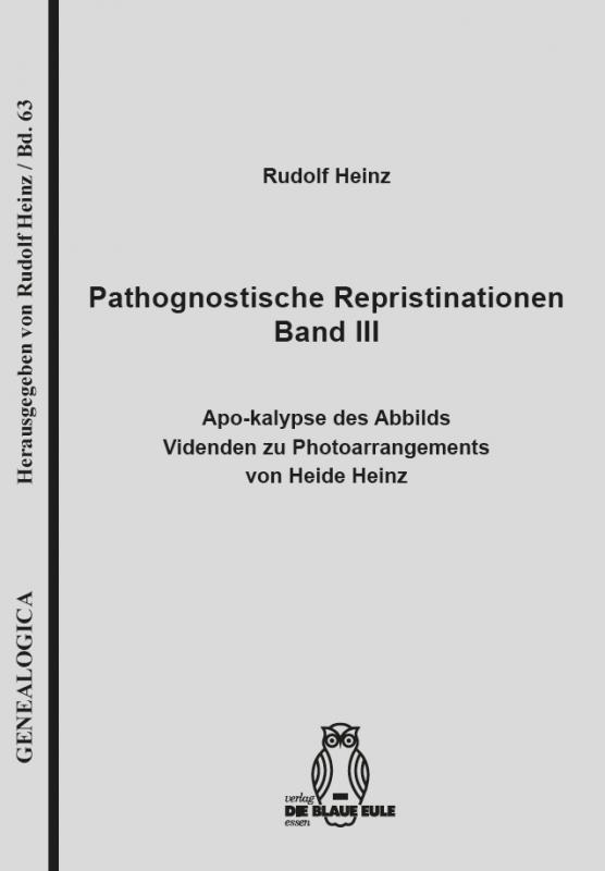 Cover-Bild Pathognostische Repristinationen Band III