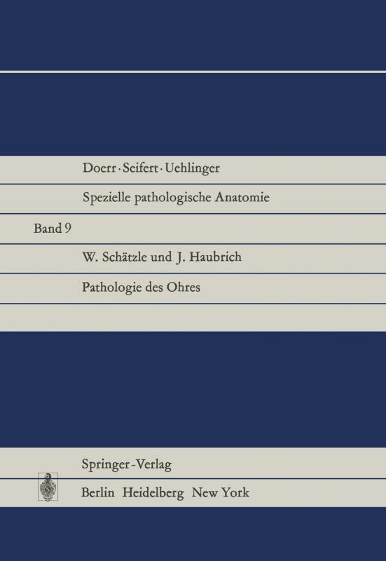 Cover-Bild Pathologie des Ohres