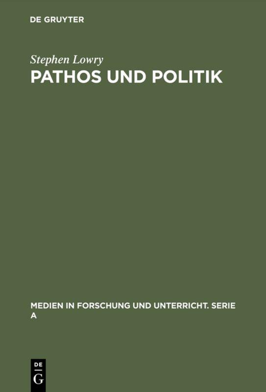 Cover-Bild Pathos und Politik