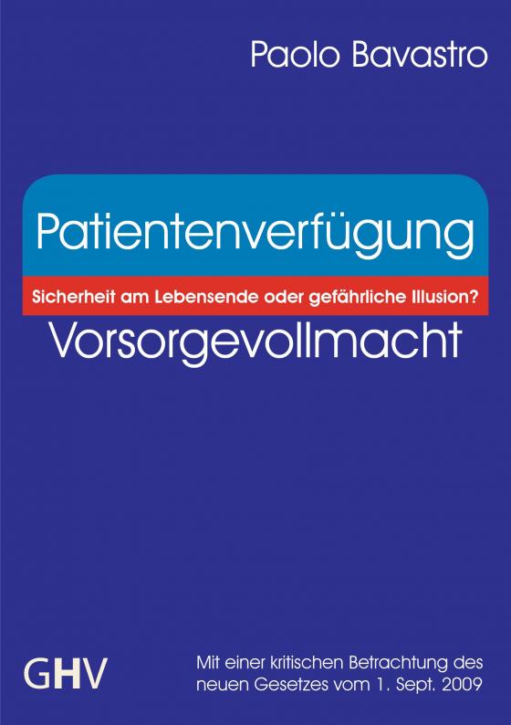 Cover-Bild Patientenverfügung - Vorsorgevollmacht