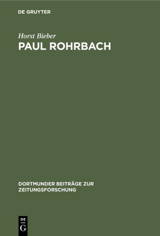 Cover-Bild Paul Rohrbach