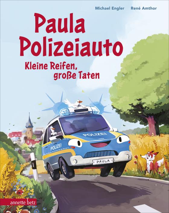 Cover-Bild Paula Polizeiauto - Kleine Reifen, große Taten: Abenteuer-Bilderbuch ab 4 Jahren mit sprechenden Autos