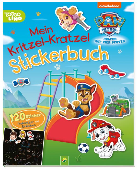 Cover-Bild PAW Patrol Mein Kritzel-Kratzel Stickerbuch mit Bambus-Stick