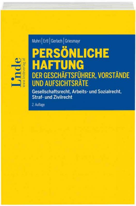 Cover-Bild Persönliche Haftung der Geschäftsführer, Vorstände und Aufsichtsräte