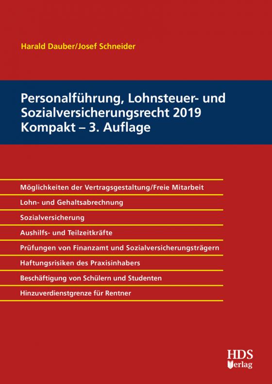 Cover-Bild Personalführung, Lohnsteuer- und Sozialversicherungsrecht 2019 Kompakt