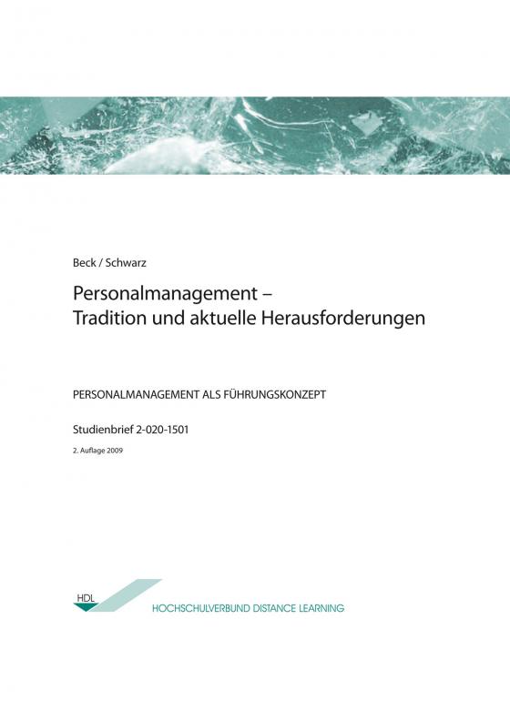 Cover-Bild Personalmanagement – Tradition und aktuelle Herausforderungen