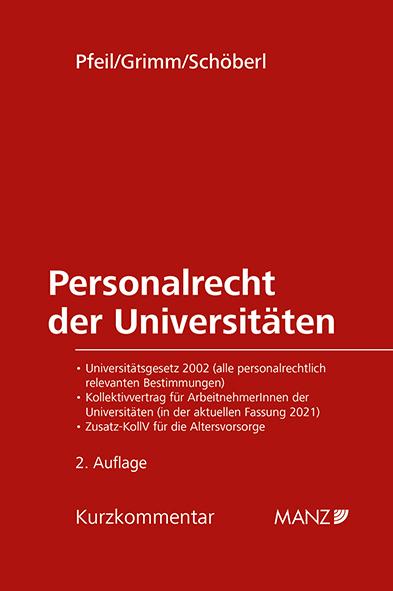 Cover-Bild Personalrecht der Universitäten