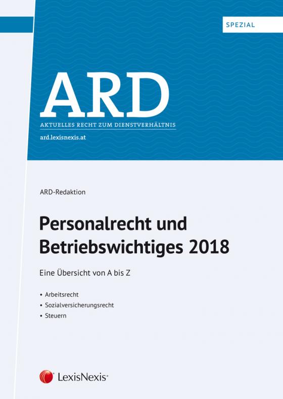 Cover-Bild Personalrecht und Betriebswichtiges 2018