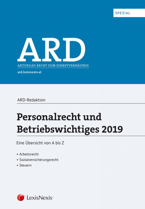Cover-Bild Personalrecht und Betriebswichtiges 2019