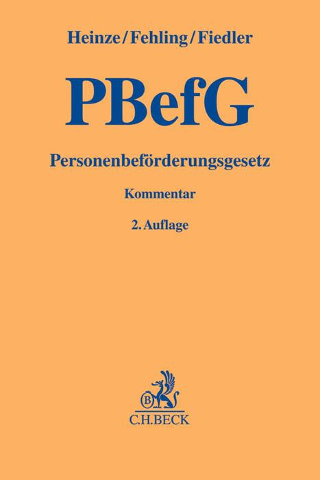 Cover-Bild Personenbeförderungsgesetz