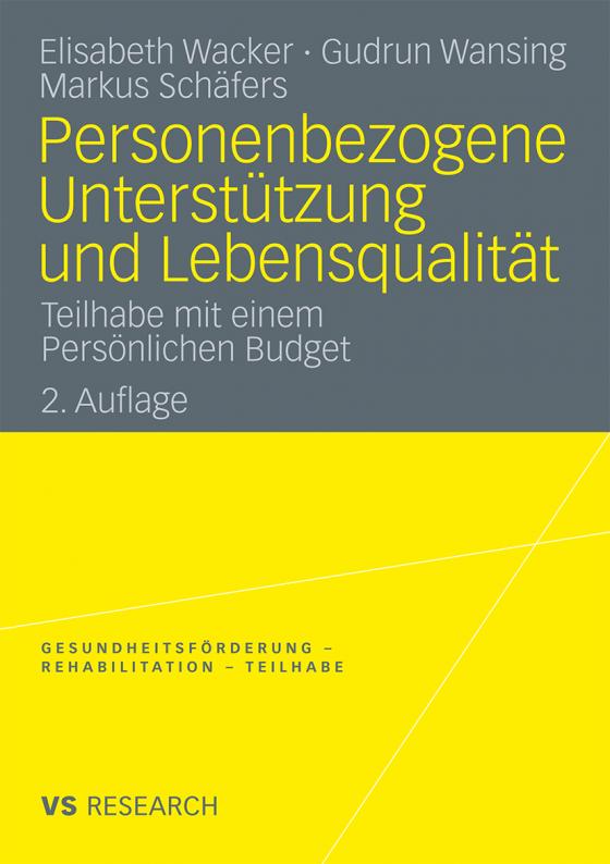 Cover-Bild Personenbezogene Unterstützung und Lebensqualität