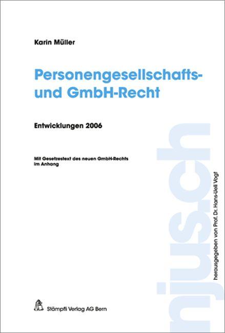 Cover-Bild Personengesellschafts- und GmbH-Recht