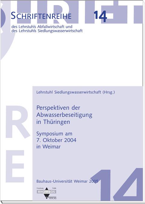 Cover-Bild Perspektiven der Abwasserbeseitigung in Thüringen