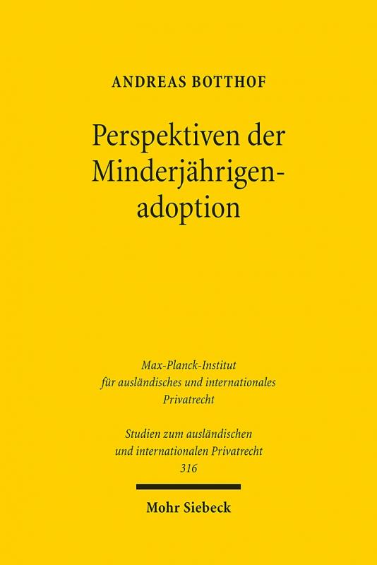 Cover-Bild Perspektiven der Minderjährigenadoption