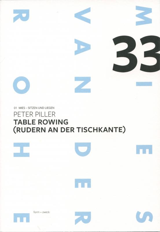 Cover-Bild Peter Piller: Table Rowing (Rudern an der Tischkante)