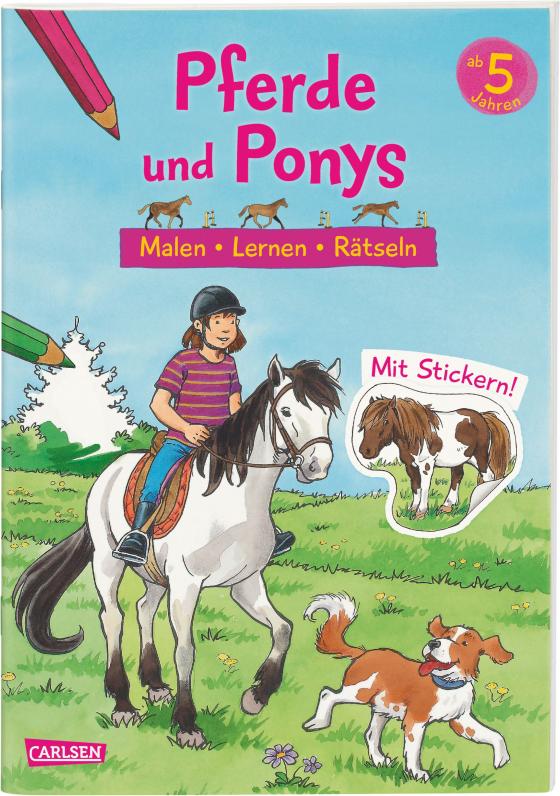 Cover-Bild Pferde und Ponys: Malen Lernen Rätseln