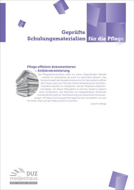 Cover-Bild Pflege effzient dokumentieren – Entbürokratisierung