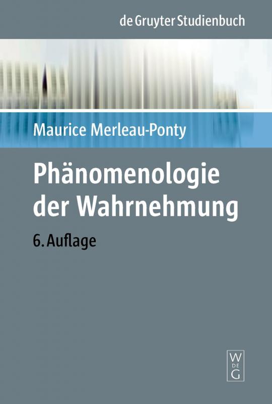 Cover-Bild Phänomenologie der Wahrnehmung