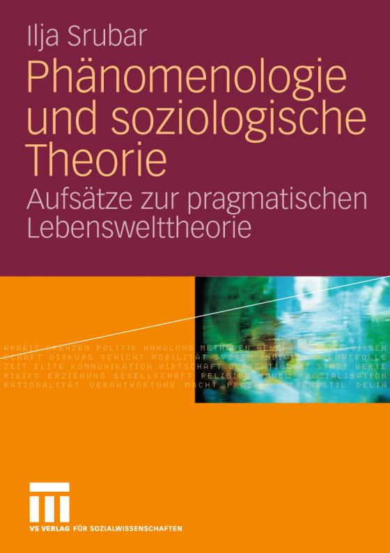 Cover-Bild Phänomenologie und soziologische Theorie