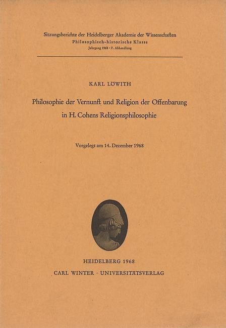 Cover-Bild Philosophie der Vernunft und Religion der Offenbarung in H. Cohens Religionsphilosophie