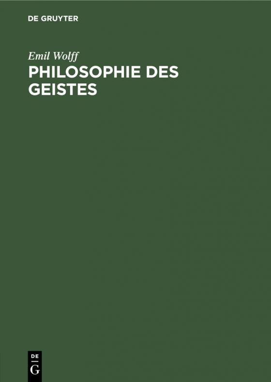 Cover-Bild Philosophie des Geistes
