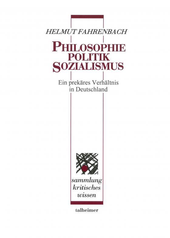 Cover-Bild Philosophie – Politik – Sozialismus