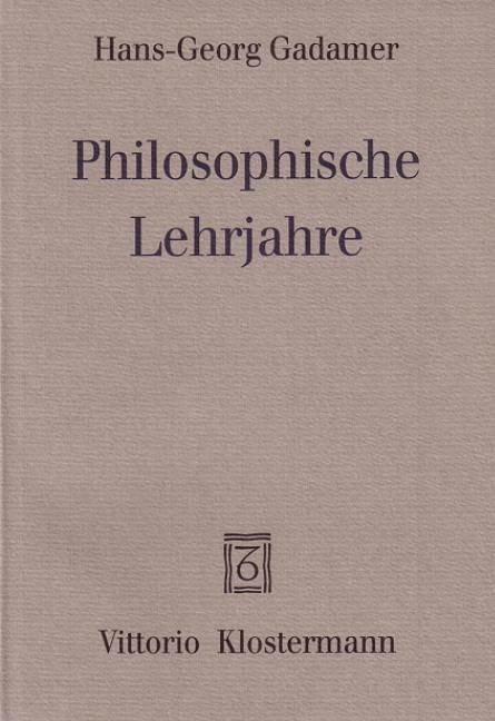 Cover-Bild Philosophische Lehrjahre