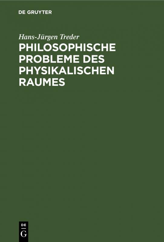Cover-Bild Philosophische Probleme des physikalischen Raumes