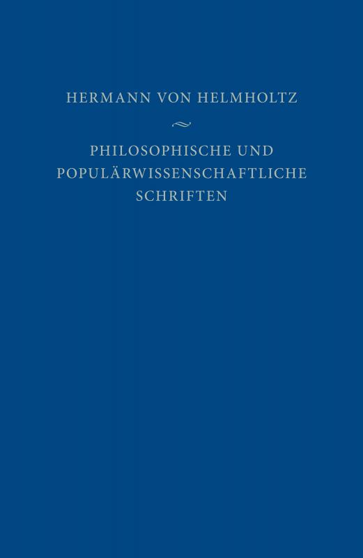Cover-Bild Philosophische und populärwissenschaftliche Schriften
