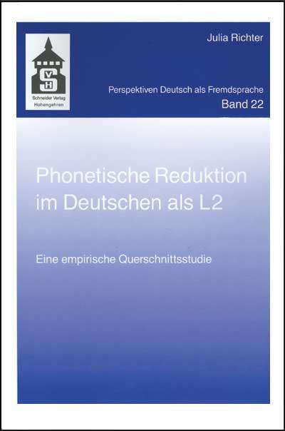 Cover-Bild Phonetische Reduktion im Deutschen als L2