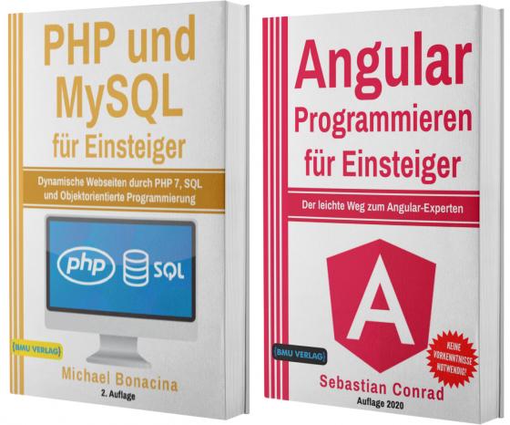 Cover-Bild PHP und MySQL für Einsteiger + Angular Programmieren für Eiinsteiger (Taschenbuch)