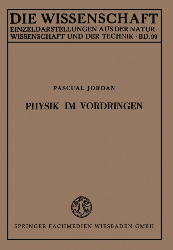 Cover-Bild Physik im Vordringen
