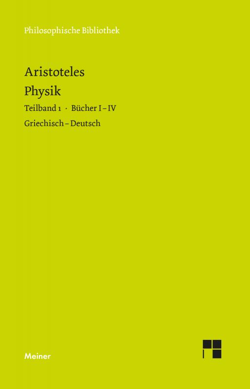 Cover-Bild Physik. Teilband 1: Bücher I bis IV