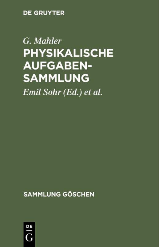 Cover-Bild Physikalische Aufgabensammlung