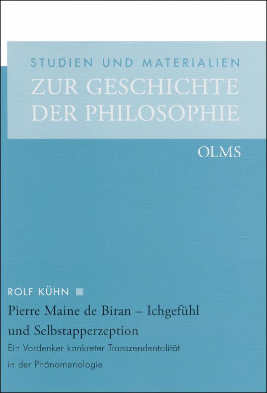 Cover-Bild Pierre Maine de Biran - Ichgefühl und Selbstapperzeption