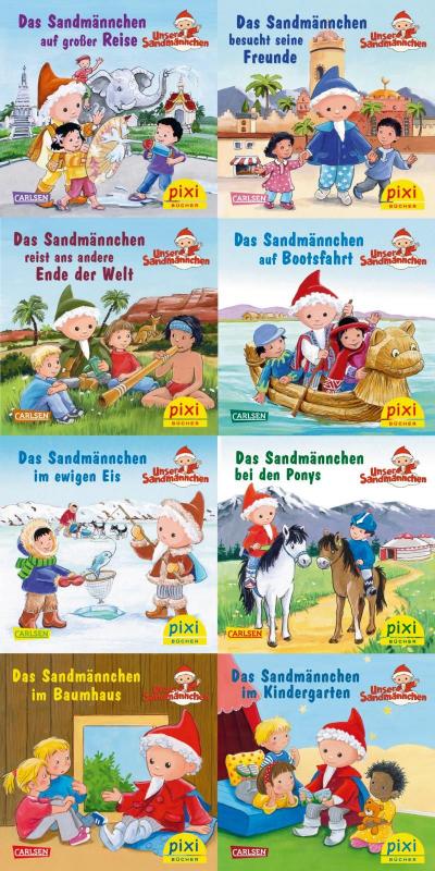 Cover-Bild Pixi-8er-Set 265: Das Sandmännchen unterwegs (8x1 Exemplar)