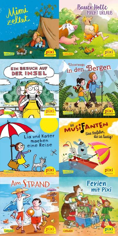 Cover-Bild Pixi-8er-Set 268: In die Ferien mit Pixi (8x1 Exemplar)