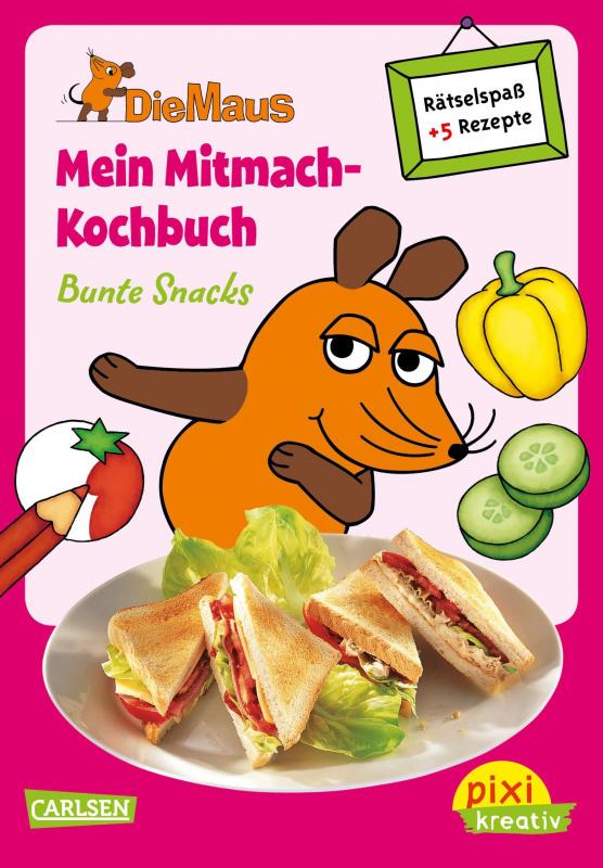 Cover-Bild Pixi kreativ 64: VE5 Die Maus: Mein Mitmach-Kochbuch: Bunte Snacks (5 Exemplare)