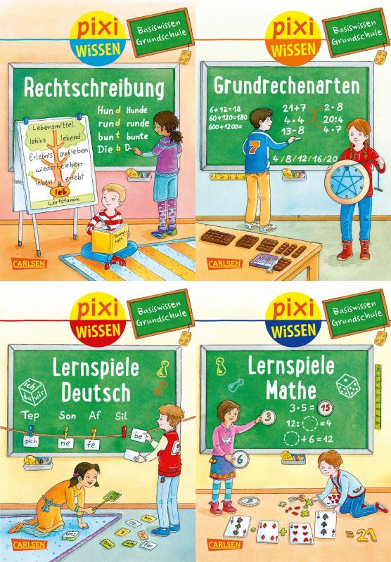 Cover-Bild Pixi Wissen: Pixi Wissen 4er-Set: Basiswissen Grundschule (4x1 Exemplar)