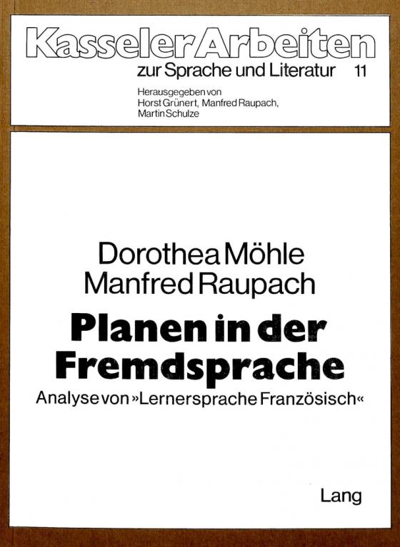 Cover-Bild Planen in der Fremdsprache