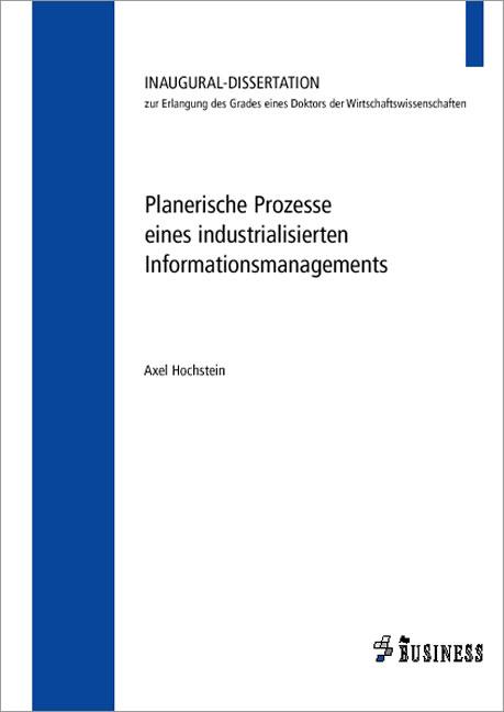 Cover-Bild Planerische Prozesse eines industrialisierten Informationsmangements